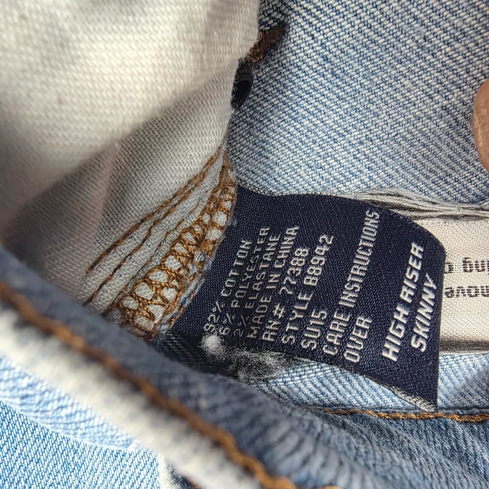 Madewell Jeans Womens 26 Blue High Rise Skinny Stretch Denim - Picture 8 of 8